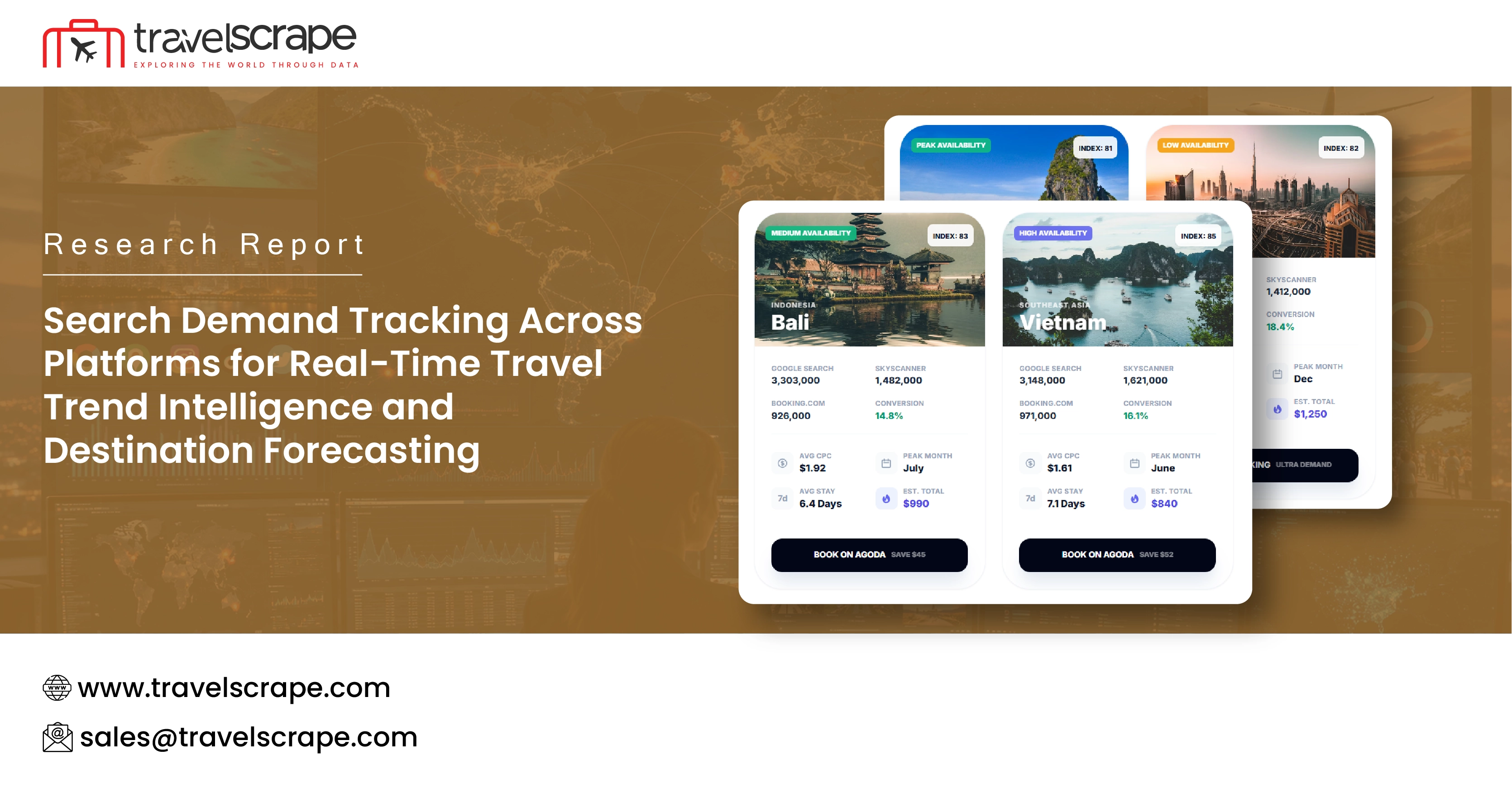 Search Demand Tracking Across Platforms for Travel Trend Intelligence